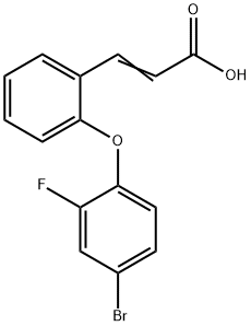 3-[2-(4-BROMO-2-FLUOROPHENOXY)PHENYL]ACRYLIC ACID Struktur