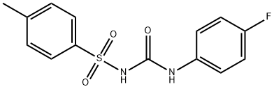 ((4-FLUOROPHENYL)AMINO)-N-((4-METHYLPHENYL)SULFONYL)FORMAMIDE Struktur