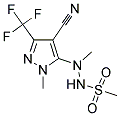 N'-[4-CYANO-1-METHYL-3-(TRIFLUOROMETHYL)-1H-PYRAZOL-5-YL]-N'-METHYLMETHANESULFONOHYDRAZIDE Struktur