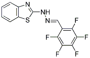 2,3,4,5,6-PENTAFLUOROBENZALDEHYDE 1,3-BENZOTHIAZOL-2-YLHYDRAZONE