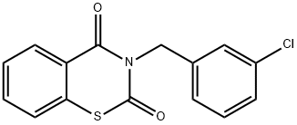 3-(3-CHLOROBENZYL)-2H-1,3-BENZOTHIAZINE-2,4(3H)-DIONE Struktur