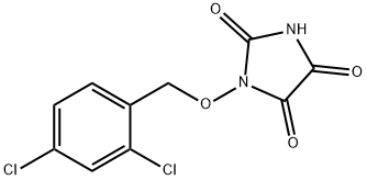 1-[(2,4-DICHLOROBENZYL)OXY]-1H-IMIDAZOLE-2,4,5(3H)-TRIONE Struktur