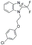 1-[2-(4-CHLOROPHENOXY)ETHYL]-2-(TRIFLUOROMETHYL)-1H-BENZIMIDAZOLE Struktur