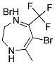 6-BROMO-7-METHYL-5-(TRIFLUOROMETHYL)-1H,2H,3H-1,4-DIAZEPINE, HYDROBROMIDE Struktur