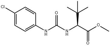 METHYL 2-([(4-CHLOROANILINO)CARBONYL]AMINO)-3,3-DIMETHYLBUTANOATE Struktur