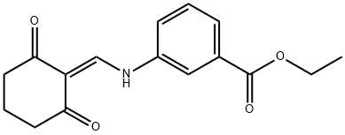 ETHYL 3-(((2,6-DIOXOCYCLOHEXYLIDENE)METHYL)AMINO)BENZOATE Struktur