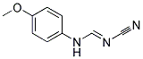 N'-CYANO-N-(4-METHOXYPHENYL)IMINOFORMAMIDE Struktur