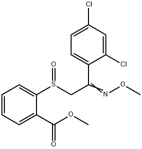 METHYL 2-([2-(2,4-DICHLOROPHENYL)-2-(METHOXYIMINO)ETHYL]SULFINYL)BENZENECARBOXYLATE Struktur