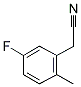 5-FLUORO-2-METHYLPHENYLACETONITRILE Struktur