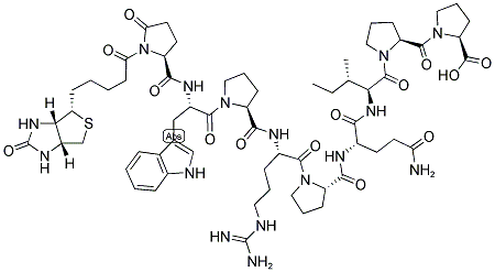 BIOTIN-PYR-TRP-PRO-ARG-PRO-GLN-ILE-PRO-PRO Struktur