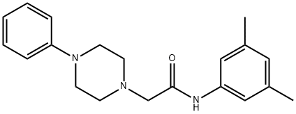 N-(3,5-DIMETHYLPHENYL)-2-(4-PHENYLPIPERAZINO)ACETAMIDE Struktur