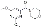 4-[(2,6-DIMETHOXYPYRIMIDIN-4-YL)CARBONYL]MORPHOLINE Struktur