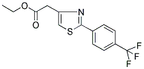 ETHYL 2-(2-[4-(TRIFLUOROMETHYL)PHENYL]-1,3-THIAZOL-4-YL)ACETATE Struktur