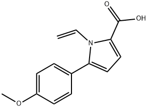 5-(4-METHOXY-PHENYL)-1-VINYL-1 H-PYRROLE-2-CARBOXYLIC ACID Struktur