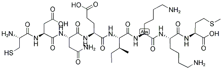 CYS-ASP-ASN-GLN-ILE-LYS-LYS-MET Struktur