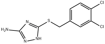 5-[(3,4-DICHLOROBENZYL)SULFANYL]-4H-1,2,4-TRIAZOL-3-AMINE Struktur