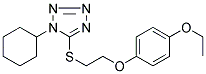 1-CYCLOHEXYL-5-([2-(4-ETHOXYPHENOXY)ETHYL]THIO)-1H-TETRAZOLE Struktur