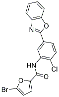 N-[5-(1,3-BENZOXAZOL-2-YL)-2-CHLOROPHENYL]-5-BROMO-2-FURAMIDE Struktur