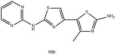 4'-METHYL-N2-PYRIMIDIN-2-YL-[4,5']BITHIAZOLYL-2,2'-DIAMINE HYDROBROMIDE Struktur