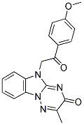 5-[2-(4-METHOXYPHENYL)-2-OXOETHYL]-2-METHYL[1,2,4]TRIAZINO[2,3-A]BENZIMIDAZOL-3(5H)-ONE Struktur