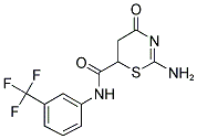 2-AMINO-4-OXO-N-[3-(TRIFLUOROMETHYL)PHENYL]-5,6-DIHYDRO-4H-1,3-THIAZINE-6-CARBOXAMIDE Struktur