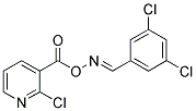 2-CHLORO-3-[(([(3,5-DICHLOROPHENYL)METHYLENE]AMINO)OXY)CARBONYL]PYRIDINE Struktur