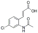 2-ACETAMIDO-4-CHLOROCINNAMIC ACID Struktur