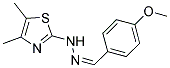 N-(4,5-DIMETHYLTHIAZOL-2-YL)-4-METHOXYPHENYLHYDRAZONE Struktur