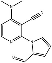 4-(DIMETHYLAMINO)-2-(2-FORMYL-1H-PYRROL-1-YL)NICOTINONITRILE Struktur