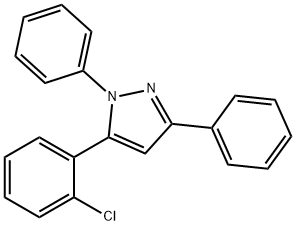 1,3-DIPHENYL-5-(2-CHLOROPHENYL)PYRAZOLE Struktur