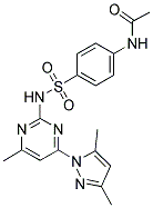 N-[4-({[4-(3,5-DIMETHYL-1H-PYRAZOL-1-YL)-6-METHYLPYRIMIDIN-2-YL]AMINO}SULFONYL)PHENYL]ACETAMIDE Struktur