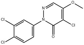 4-CHLORO-2-(3,4-DICHLOROPHENYL)-5-METHOXY-3(2H)-PYRIDAZINONE Struktur