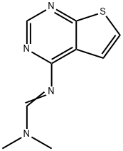 N,N-DIMETHYL-N'-THIENO[2,3-D]PYRIMIDIN-4-YLIMINOFORMAMIDE Struktur