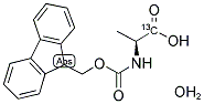 N-(9-FLUORENYLMETHOXYCARBONYL)-L-ALANINE-1-13C MONOHYDRATE Struktur