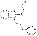 2-([1-(2-PHENOXYETHYL)-1H-BENZIMIDAZOL-2-YL]THIO)ETHANOL Struktur