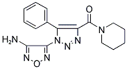 4-[5-PHENYL-4-(1-PIPERIDINYLCARBONYL)-1H-1,2,3-TRIAZOL-1-YL]-1,2,5-OXADIAZOL-3-YLAMINE Struktur