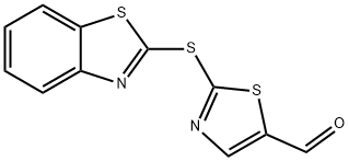 2-(1,3-BENZOTHIAZOL-2-YLSULFANYL)-1,3-THIAZOLE-5-CARBALDEHYDE Struktur