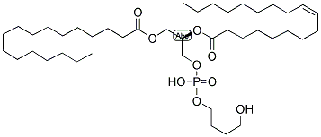 1-PALMITOYL-2-OLEOYL-SN-GLYCERO-3-PHOSPHOBUTANOL Struktur