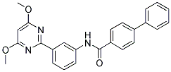 N-[3-(4,6-DIMETHOXYPYRIMIDIN-2-YL)PHENY]BIPHENYL-4-CARBOXAMIDE Struktur