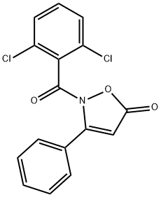 2-(2,6-DICHLOROBENZOYL)-3-PHENYL-5(2H)-ISOXAZOLONE Struktur