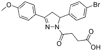 4-[5-(4-BROMOPHENYL)-3-(4-METHOXYPHENYL)-4,5-DIHYDRO-1H-PYRAZOL-1-YL]-4-OXOBUTANOIC ACID Struktur