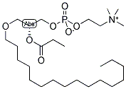 1-O-HEXADECYL-2-PROPIONYL-SN-GLYCERO-3-PHOSPHOCHOLINE Struktur