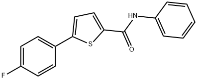 5-(4-FLUOROPHENYL)-N-PHENYL-2-THIOPHENECARBOXAMIDE Struktur