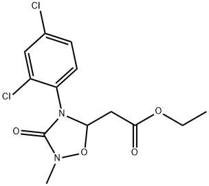 ETHYL 2-[4-(2,4-DICHLOROPHENYL)-2-METHYL-3-OXO-1,2,4-OXADIAZOLAN-5-YL]ACETATE Struktur