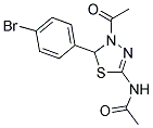 N-[4-ACETYL-5-(4-BROMOPHENYL)-4,5-DIHYDRO-1,3,4-THIADIAZOL-2-YL]ACETAMIDE|