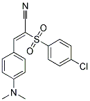 3-(4-(DIMETHYLAMINO)PHENYL)-2-((4-CHLOROPHENYL)SULFONYL)PROP-2-ENENITRILE Struktur