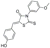 (5Z)-5-(4-HYDROXYBENZYLIDENE)-3-(3-METHOXYPHENYL)-2-THIOXO-1,3-THIAZOLIDIN-4-ONE Struktur