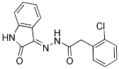 3-(2-(2-CHLOROPHENYL)ACETYLHYDRAZIDYL)-2-OXOINDOLINE Struktur