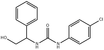 N-(4-CHLOROPHENYL)-N'-(2-HYDROXY-1-PHENYLETHYL)UREA Struktur