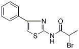 2-BROMO-N-(4-PHENYL-1,3-THIAZOL-2-YL)PROPANAMIDE Struktur